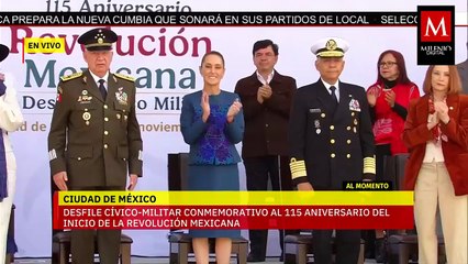 Claudia Sheinbaum ofrece discurso durante el desfile del 20 de noviembre en CDMX