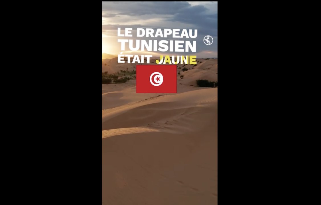 Saviez-vous qu'à l'origine le drapeau Tunisien était jaune ?