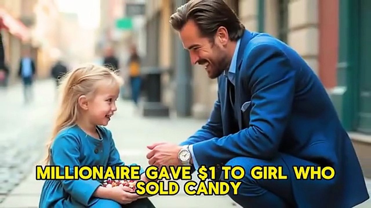 Millionaire Gave $1 to a Candy-Selling Girl — Her Words Made Him Freeze on the Spot