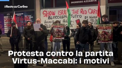 Protesta contro la partita Virtus-Maccabi: i motivi