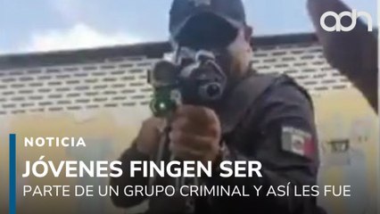 Menores fingen ser integrantes de grupo criminal para evitar una multa