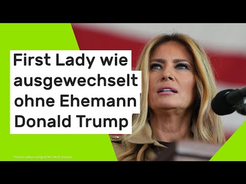 First Lady wie ausgewechselt ohne Ehemann Donald Trump
