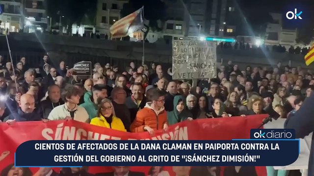 Cientos de Afectados de la DANA claman en Paiporta contra la gestión del Gobierno al grito de ¡Sánchez dimisión!