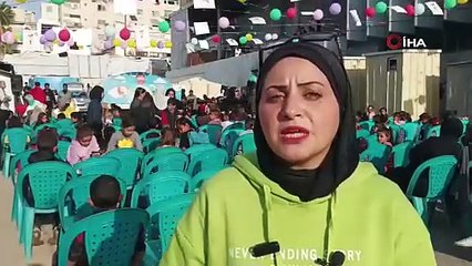 Gazze’de Çocuk Sinema Festivali düzenlendi