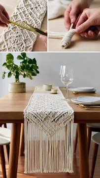 Macramé Runner Business Idea Handmade Macramé Table Runner Business Idea Start a Macramé Dining Table Runner Business from Home Macramé Table Decor Business Idea Macramé Runner Making Business for Beginners Macramé Craft Business Idea Start Selling Macram