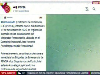 PDVSA ordenó investigar el incendio en el Mejorador Petrocedeño