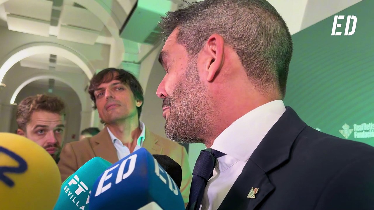 Rafael Muela habla antes de la Gala de la Fundación del Real Betis