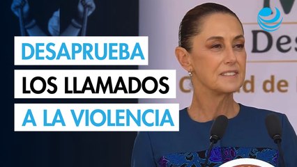 "El que convoca a la violencia se equivoca": Sheinbaum en el aniversario de la Revolución Mexicana