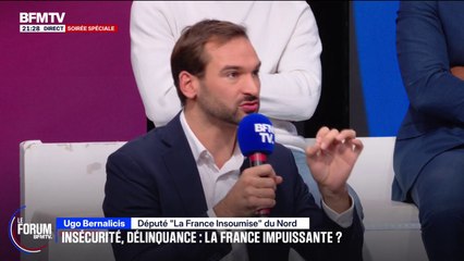 FORUM BFM - Pour Ugo Bernalicis, député "La France insoumise" du Nord, augmenter l'échelle des peines n'est pas une solution