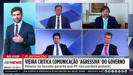 Motta defende PL Antifacção e Vieira critica comunicação “agressiva” do governo