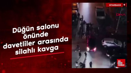 Diyarbakır’da düğün salonu önünde davetliler arasında silahlı kavga