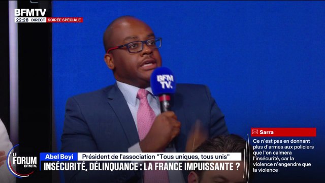FORUM BFM - Il faut sauver la jeunesse , explique Abel Boyi, président de l'association tous uniques, tous unis