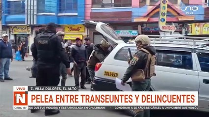 delincuentes y transeúntes