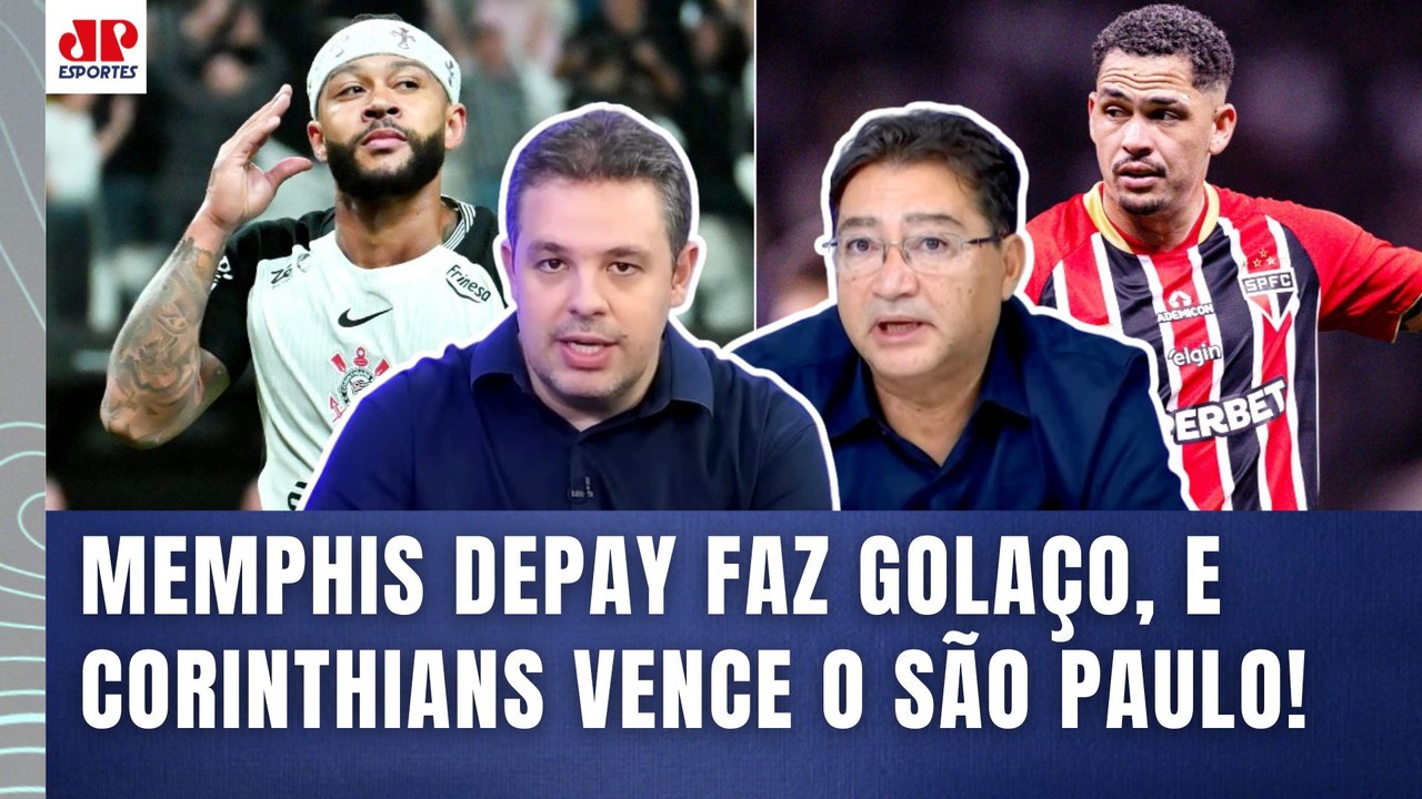 "Foi SENSACIONAL o que o Memphis Depay FEZ! E essa VITÓRIA do Corinthians sobre o São Paulo foi..."