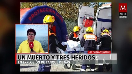 En Veracruz, una explosión de un tanque de gas deja una persona muerta y tres heridas