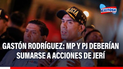 PJ y MP deben sumarse a acciones de José Jerí en lucha contra el crimen, según exministro Gastón Rodríguez