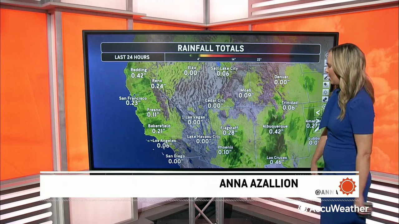 Soaking rain and mountain snow target the Southwest again