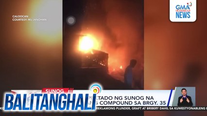 6 na pamilya, apektado ng sunog na sumiklab sa isang compound sa Brgy. 35 | Balitanghali