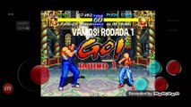Fatal Fury 3 Franco Bash vs Blue Mary fala de vitória do Franco Bash em português