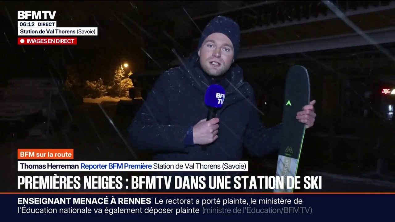 Les premières chutes de neige arrivent dans la station de ski de Val Thorens, en Savoie