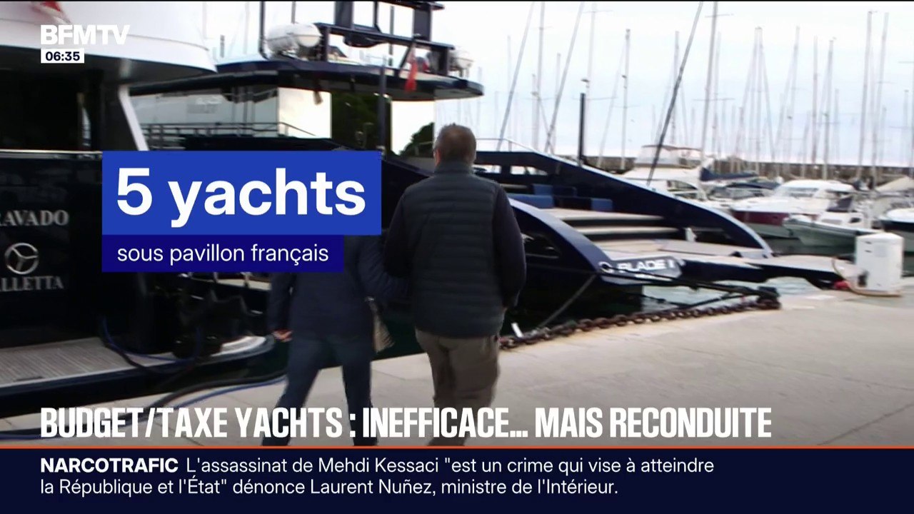 Les députés votent pour conserver la "taxe yacht" malgré un rendement 167 fois plus faible qu'espéré