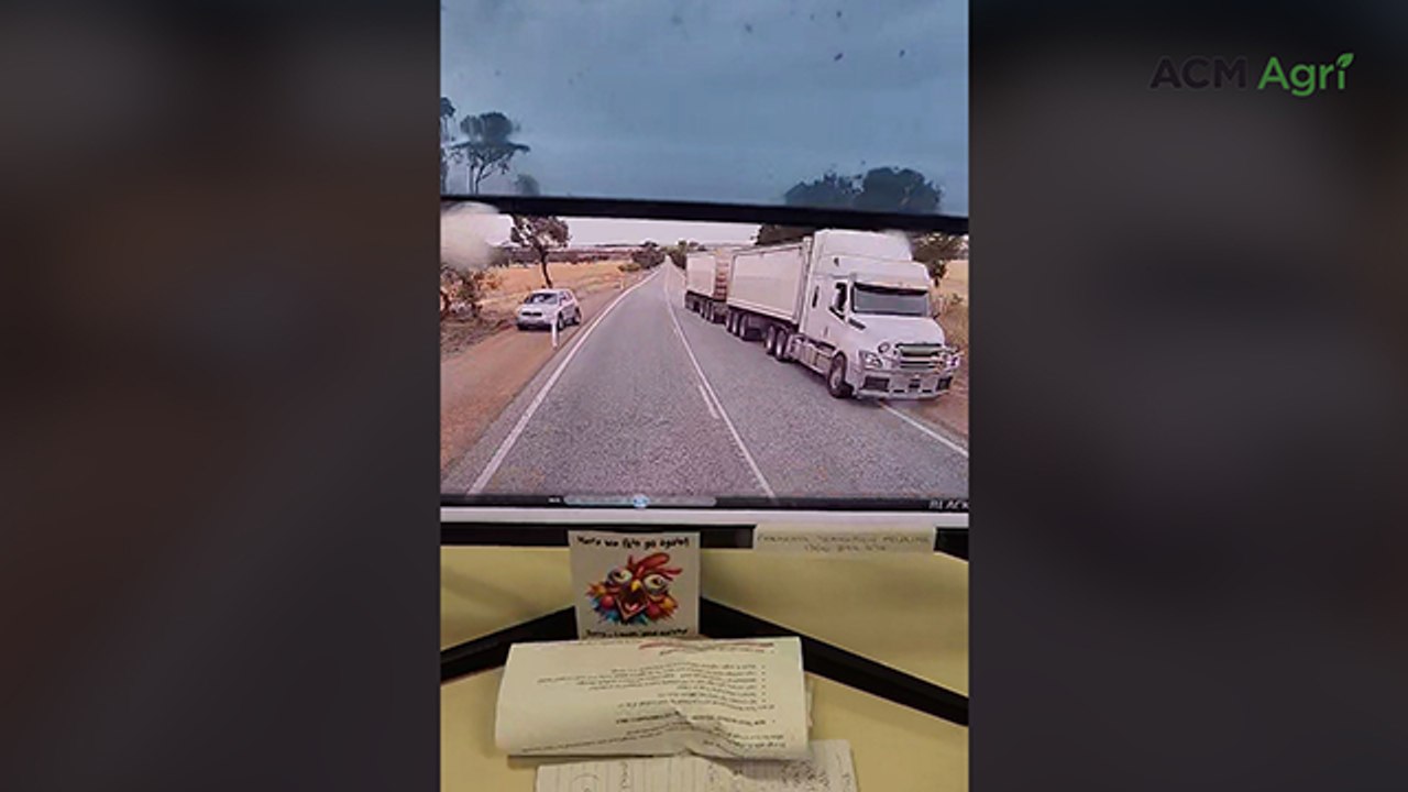Dashcam shows terrifying near miss on WA road