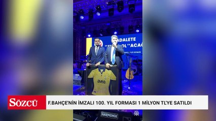 F.Bahçe'nin imzalı 100. yıl forması 1 milyon TL'ye satıldı