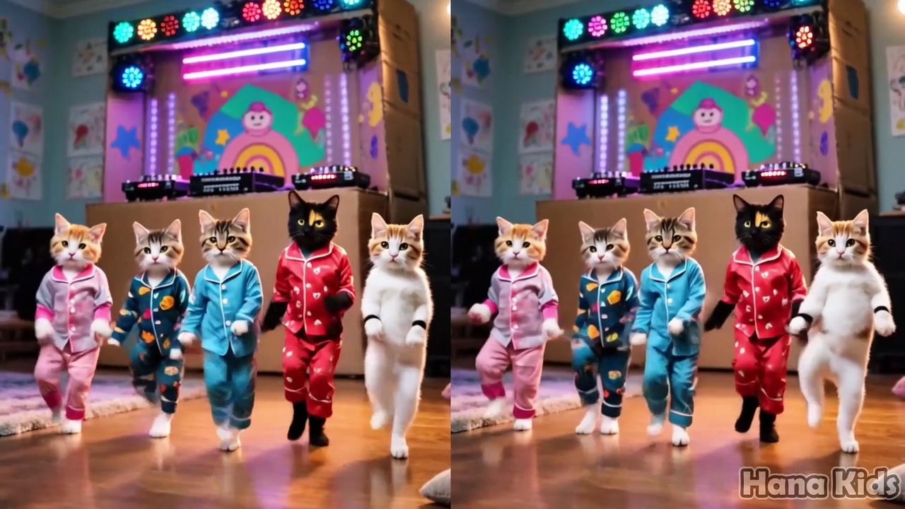 😻 Dancing Kittens in Sync! ✨ Funny Cats Video 💃🐱💫 Aku Seorang Kapiten