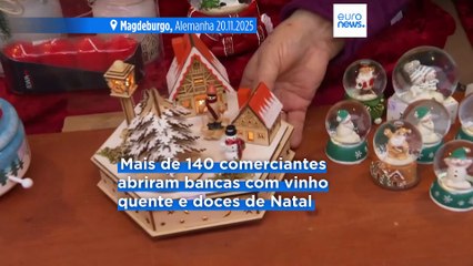 Mercado de Natal de Magdeburgo reabre um ano após atentado mortífero