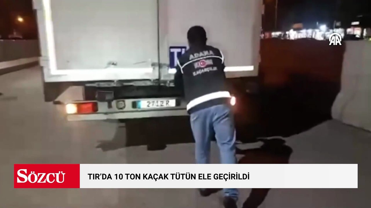 TIR'da 10 ton kaçak tütün ele geçirildi