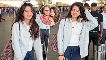 Rajesh Khanna–Dimple Kapadia’s Granddaughter Naomika Saran Spotted At Mumbai Airport