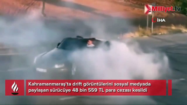 Afşin’de driftin bedeli ağır oldu! 48 bin 559 TL ceza ödedi