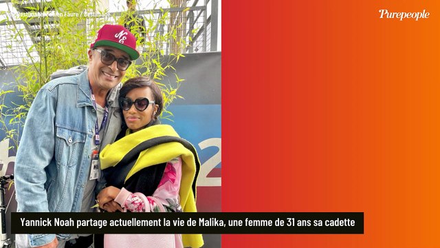 Yannick Noah aux anges : le chanteur apparaît tout sourire avec sa compagne Malika, de 31 ans sa cadette, et leur fille Keelani