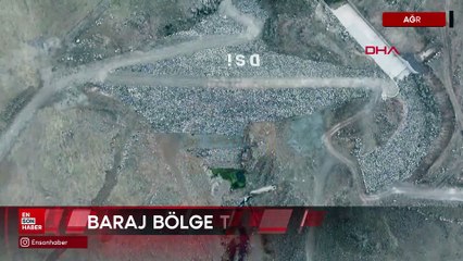 Ağrı Taşlıçay Derecek Barajı'nda su tutulmaya başlandı