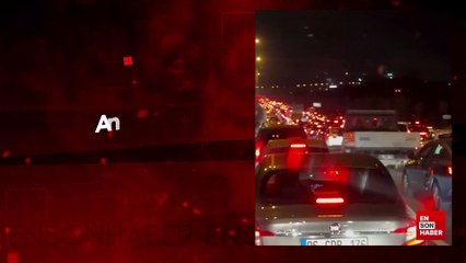 Ankara'da trafikte kalan vatandaşın isyanı