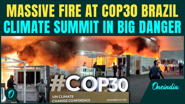 COP30 FIRE DISTURBING VIDEO: Massive Fire FORCES EVACUATION Of Thousands In World Climate Summit