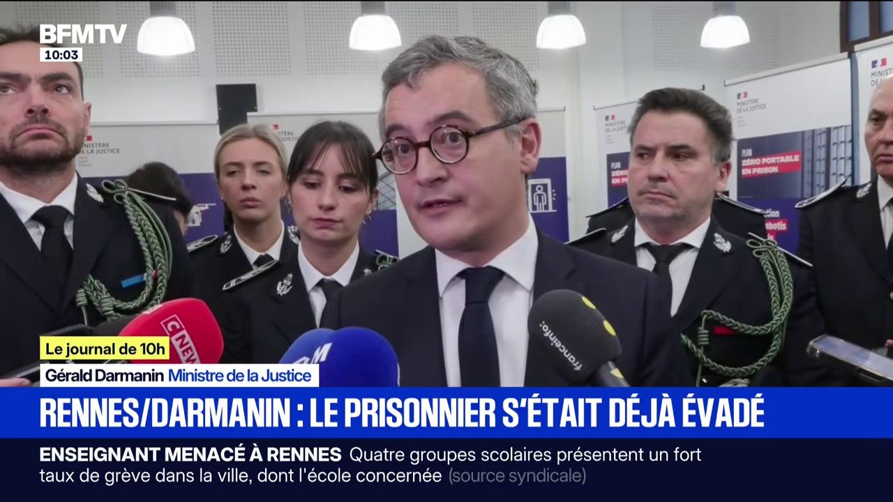 Evasion d'un détenu à Rennes: le directeur de la prison démis de ses fonctions, "le prisonnier s'était déjà évadé" par le passé