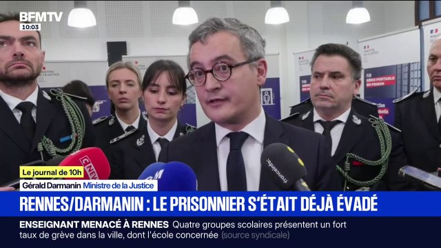 Evasion d'un détenu à Rennes: le directeur de la prison démis de ses fonctions, le prisonnier s'était déjà évadé par le passé