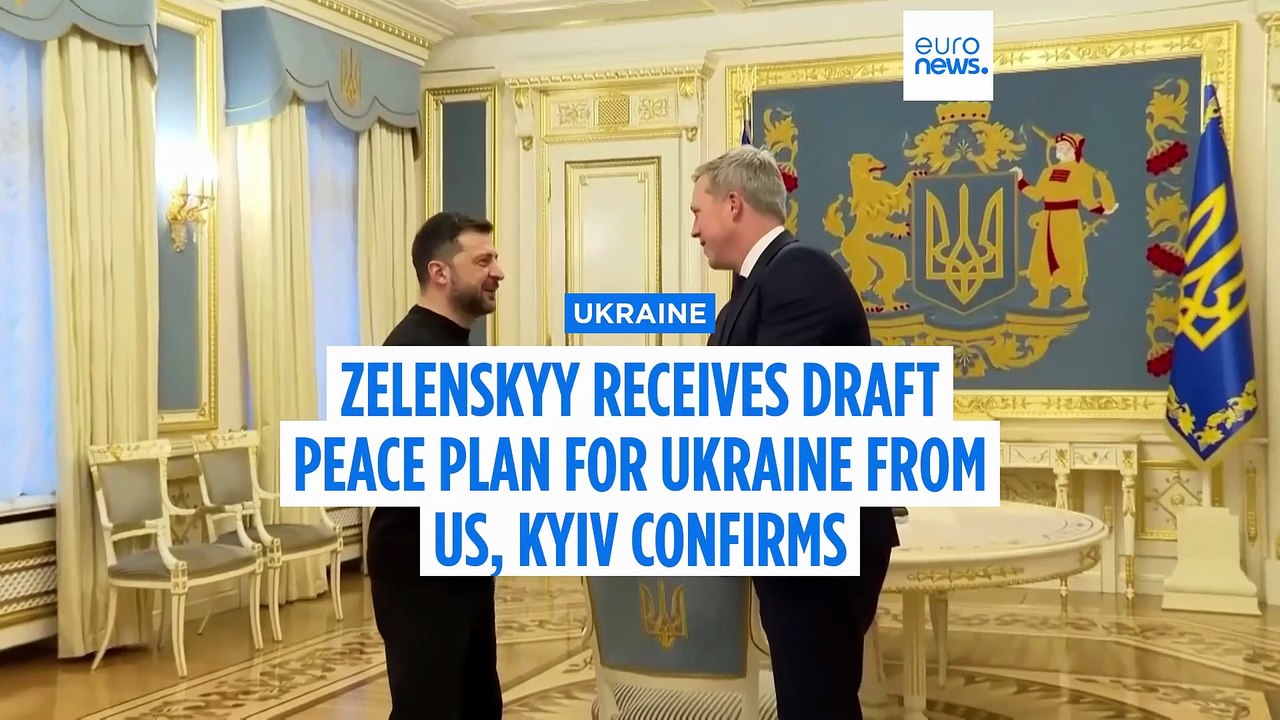 Ukraine's president receives draft peace plan from US, his office in Kyiv confirms