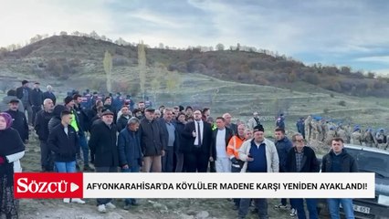 Afyonkarahisar'da köylüler madene karşı yeniden ayaklandı!