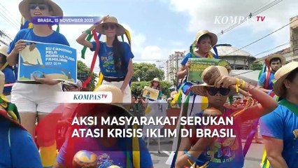 Aksi Masyarakat Turun ke Jalan Tuntut Hentikan Energi Fosil di Brasil