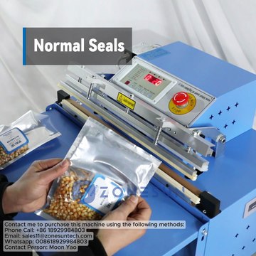 INTRODUCING ZONESUN ZS-DZ500T Rice Commercial Vacuum Food Sealer Outside Pumping Vacuum Sealing Machine Can Connect air source