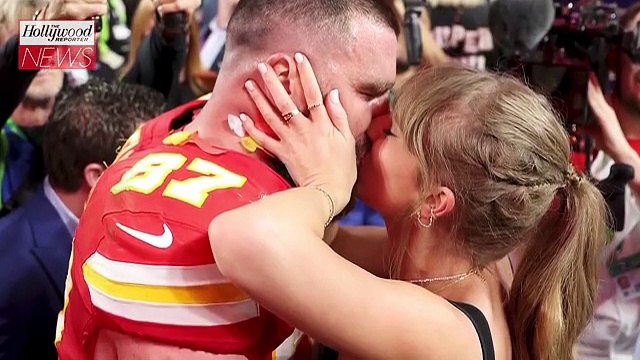 Taylor Swift and Boyfriend Travis Kelce Celebrate Kansas City Chiefs Super Bowl Win | THR News Video