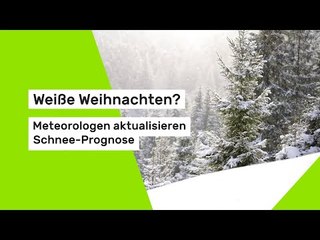 Weiße Weihnachten? Meteorologen aktualisieren Schnee-Prognose