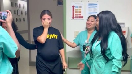 Pregnant Woman Struggling Financially Surprised When Coworkers Buy Her Entire Baby Registry | Happily TV