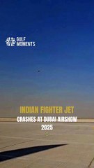 Indian Fighter Jet Crashes at Dubai Airshow 2025