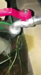 بالفيديو :مواطن يشكو لشركة المياة ان عداد منزله يحتسب الاستهلاك دون خروج المياه من الصنبور