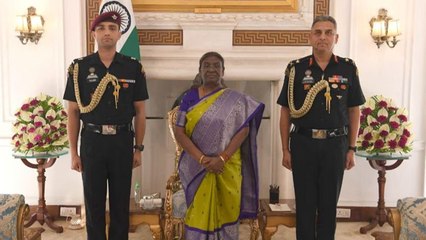 President Droupadi Murmu के ADC Major Rishabh Singh Sambhyal कौन है, Speech Video Viral...