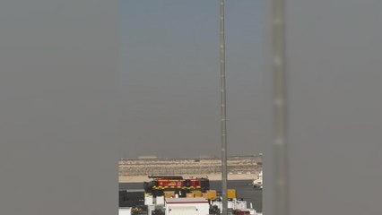 Shocking moment when a fighter jet crashes during an air show in Dubai