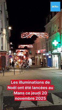 Les illuminations de Noël sont lancées au Mans